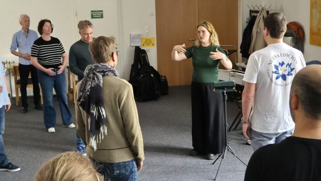 Intensive Gruppenübung mit Saskia